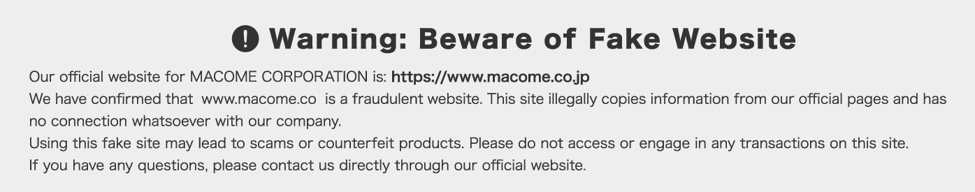 Warning: Beware of Fake Website