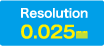 Resolution:0.025㎜