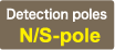 Detection poles:N/S-pole