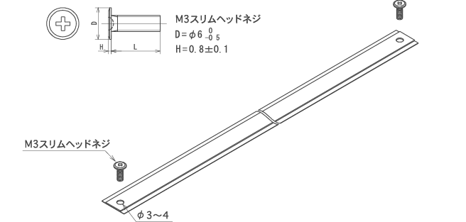 ヘッドとSIS-140スケールの取付